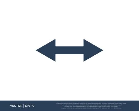 Arrow Icon Vector Template Symbol Design Editable Resizable EPS 10 Stock Illustration