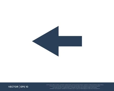 Arrow Icon Vector Template Symbol Design Editable Resizable EPS 10 Stock Illustration