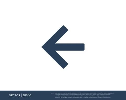 Arrow Icon Vector Template Symbol Design Editable Resizable EPS 10 Stock Illustration