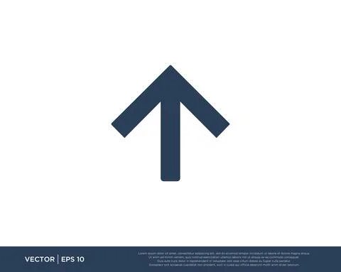 Arrow Icon Vector Template Symbol Design Editable Resizable EPS 10 Stock Illustration