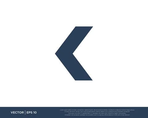 Arrow Icon Vector Template Symbol Design Editable Resizable EPS 10 Stock Illustration