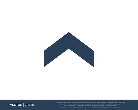 Arrow Icon Vector Template Symbol Design Editable Resizable EPS 10 Stock Illustration