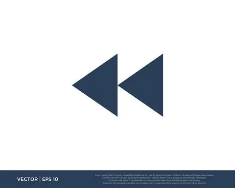 Arrow Icon Vector Template Symbol Design Editable Resizable EPS 10 Stock Illustration