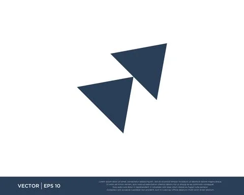 Arrow Icon Vector Template Symbol Design Editable Resizable EPS 10 Stock Illustration