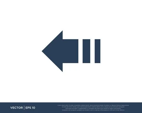 Arrow Icon Vector Template Symbol Design Editable Resizable EPS 10 Stock Illustration