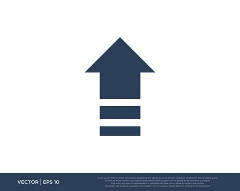 Arrow Icon Vector Template Symbol Design Editable Resizable EPS 10 Stock Illustration