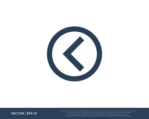 Arrow Icon Vector Template Symbol Design Editable Resizable EPS 10 Stock Illustration