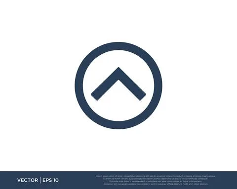 Arrow Icon Vector Template Symbol Design Editable Resizable EPS 10 Stock Illustration