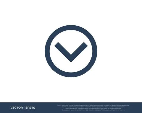 Arrow Icon Vector Template Symbol Design Editable Resizable EPS 10 Stock Illustration