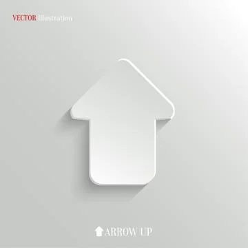 Up arrow icon - vector web background Stock Illustration