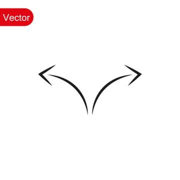 Arrow icon white background. Arrow symbol for web site design, logo, app. Arr Illustrazione stock
