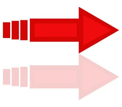 Arrow icon on white background Stock Illustration