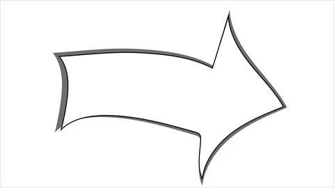 Arrow icon on white background Stock Illustration