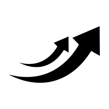 Arrow icons black collection. flat style arrow icon Stock Illustration