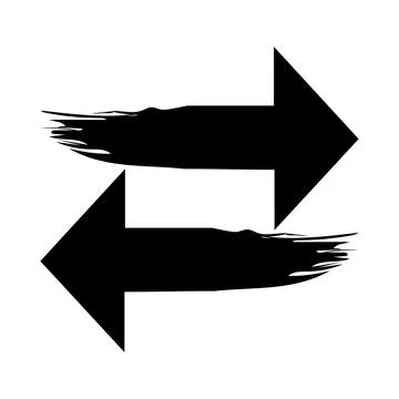 Arrow icons black collection. flat style arrow icon Stock Illustration