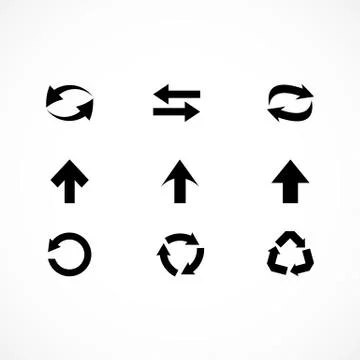 Arrow icons Stock Illustration