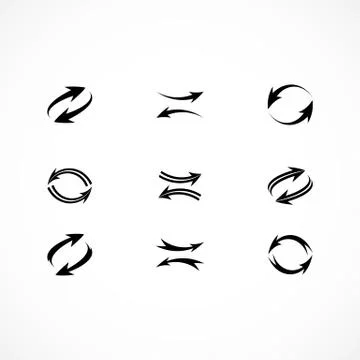 Arrow icons Stock Illustration