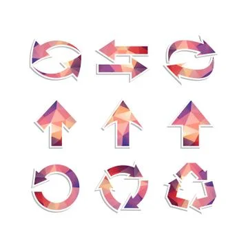 Arrow icons Stock Illustration