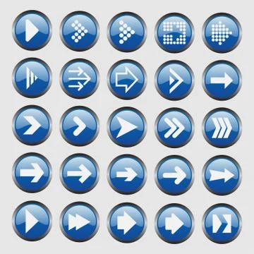 Arrow icons Stock Illustration