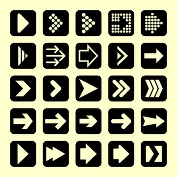 Arrow icons Stock Illustration