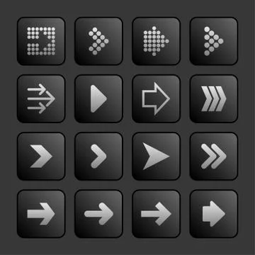 Arrow icons Stock Illustration