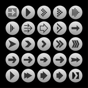 Arrow icons Stock Illustration