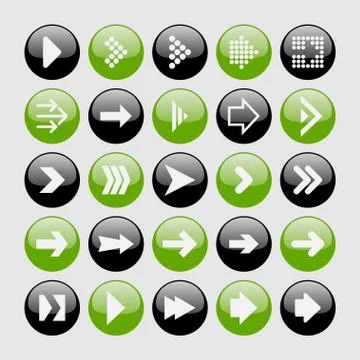 Arrow icons Stock Illustration