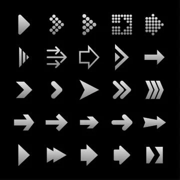 Arrow icons Stock Illustration