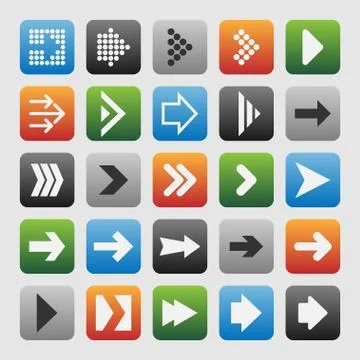 Arrow icons Stock Illustration