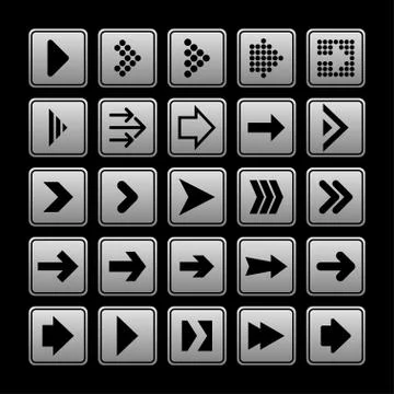 Arrow icons Stock Illustration