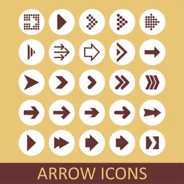 Arrow icons Stock Illustration