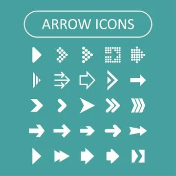 Arrow icons Stock Illustration
