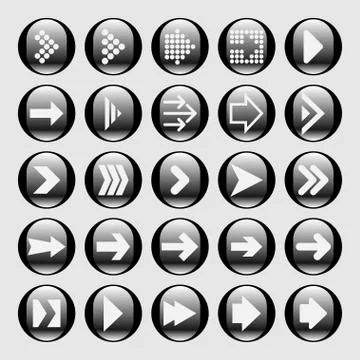 Arrow icons Stock Illustration