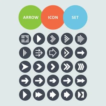 Arrow icons Stock Illustration