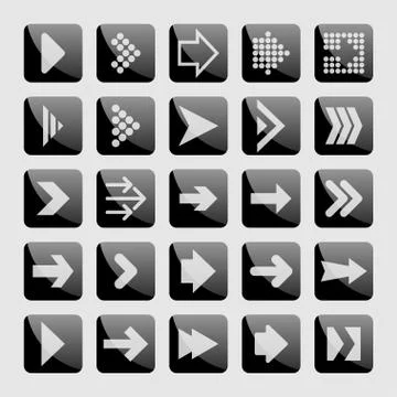 Arrow icons Stock Illustration