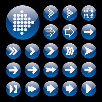 Arrow icons Stock Illustration