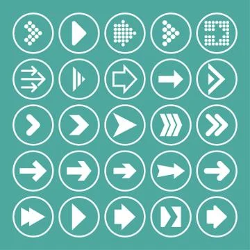 Arrow icons Stock Illustration
