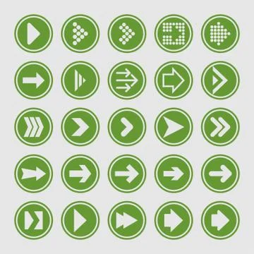 Arrow icons Stock Illustration