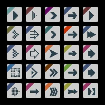 Arrow icons Stock Illustration