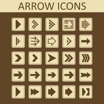 Arrow icons Stock Illustration
