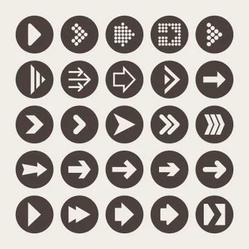 Arrow icons Stock Illustration