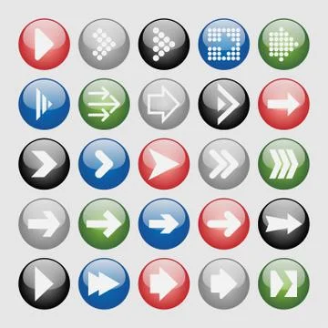Arrow icons Stock Illustration