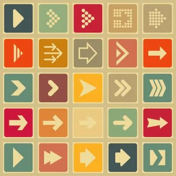 Arrow icons Stock Illustration