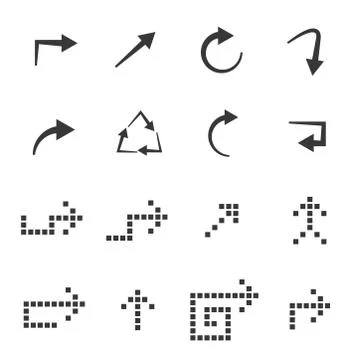 Arrow icons Stock Illustration