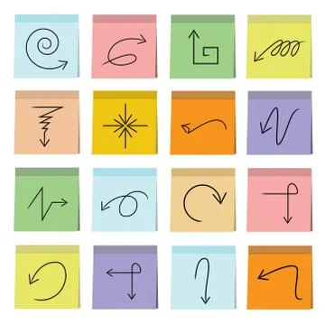 Arrow icons Stock Illustration