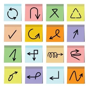 Arrow icons Stock Illustration