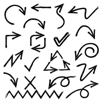 Arrow icons Stock Illustration