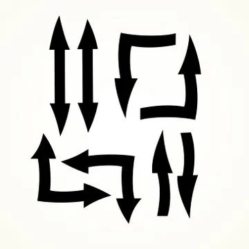 Arrow icons Stock Illustration