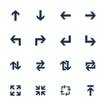 Arrow icons Stock Illustration