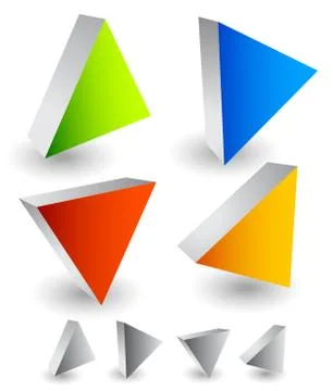 Arrow icons pointing up, down, left and right. Vector graphic Stock Illustration